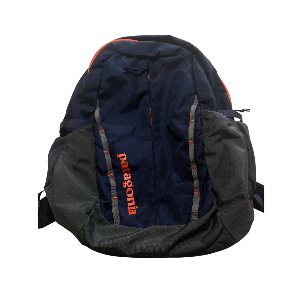Patagonia Refugio 28L Backpack Navy Blue Orange Hiking School Daypack Bag